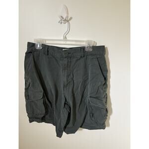 NORTHWEST TERRITORY Cargo Shorts Mens 34 Y2k Streetwear Skate Canvas Olive Green